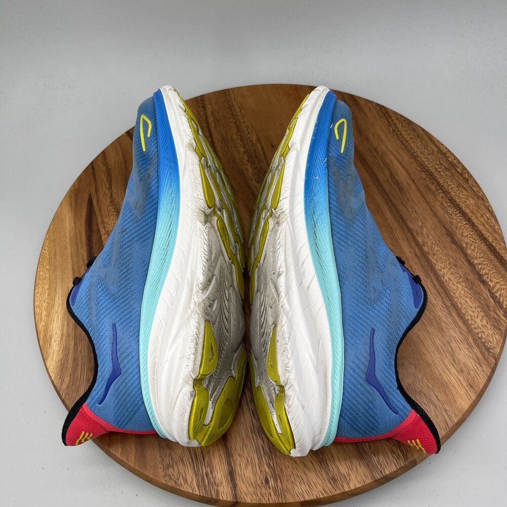 Hoka One One Clifton 9 Shoes Mens Size 12 D Blue Running Comfort Walking Sneaker - Picture 6 of 9